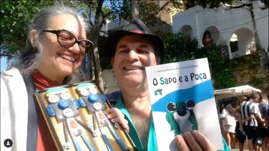 Flist 2022, Pré-lançamento dos livros de Maria do Rosário (Duaia) de Assumpção Braga pela Realizamos Artes no Parque das Ruínas, RJ.